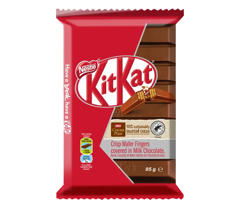 KitKat 8 Finger Milk Chocolate Slab 85g - front